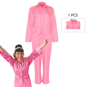 Women and Kids Barbie Costumes Barbie Cosplay Pink Cheerleaders Set