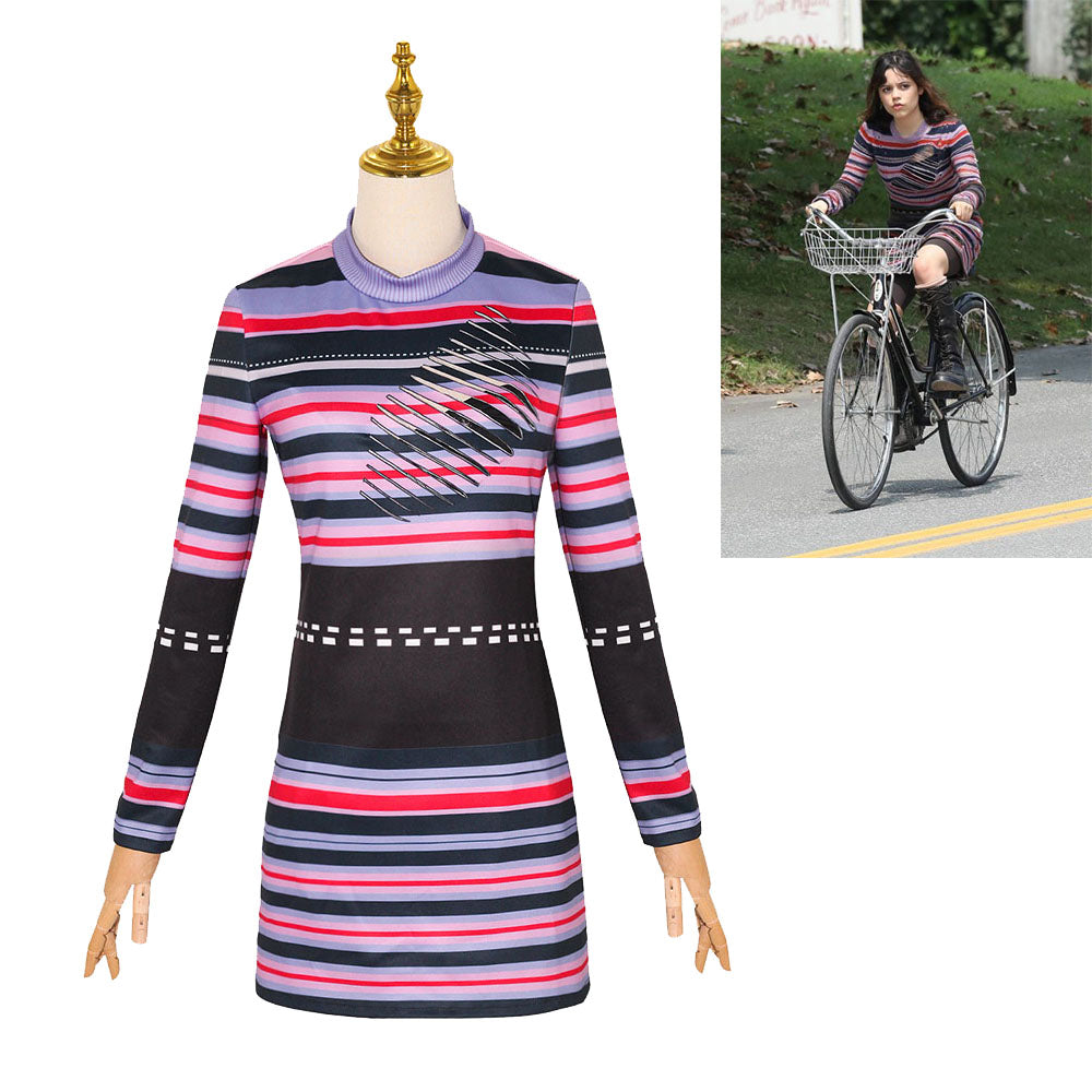 beetlejuice astrid blue dress Beetlejuice Beetlejuice 2 Astrid Cosplay Costume  Gcosplay