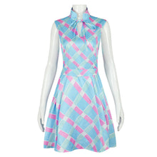 Load image into Gallery viewer, Women and Kids Barbie Costumes Barbie Blue Houndstooth Cosplay Set