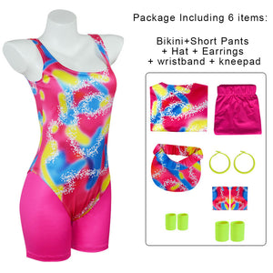 Women and Kids Barbie Costumes Barbie Roller Skating Sports Cosplay Set