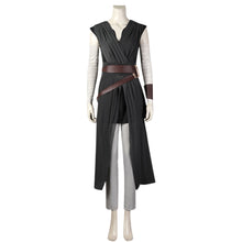 Load image into Gallery viewer, Star Wars The Rise of Skywalker Rey Full Set Cosplay Halloween Costume Black Dress