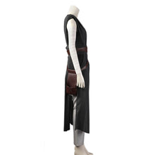 Load image into Gallery viewer, Star Wars The Rise of Skywalker Rey Full Set Cosplay Halloween Costume Black Dress