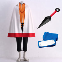 Load image into Gallery viewer, 3PCS Anime Orange Hero Seventh Village Leader Cloak Cosplay Costume Robe with Accessories
