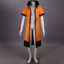 Load image into Gallery viewer, Orange Flame Haori Robe Kanji Uniform Cloak Halloween