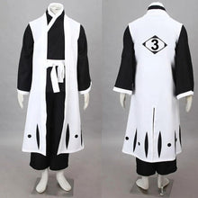Load image into Gallery viewer, Anime Captain Cosplay Costume with White Belt - Japanese Kanji Robe for Men &amp; Kids