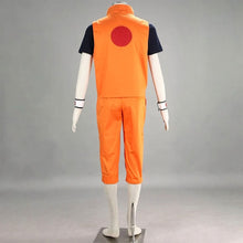 Load image into Gallery viewer, Anime Movie Inspired Orange Ninja Costume for Men and Boys - Red Crest Wristband Full Outfit