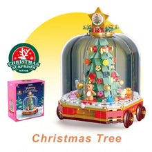 Load image into Gallery viewer, Christmas Train and Christmas Tree DIY Building Block Dest Decoration Christmas Gift