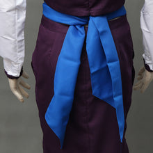 Load image into Gallery viewer, Purple Slim Dress with Cowl Neck and White Sleeves Set Anime Ninja Style