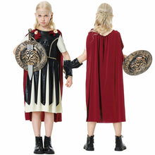 Load image into Gallery viewer, Spartan Warrior Costume Ancient Rome Gladiator Fighter Cosplay Full Suits for Men and Kids