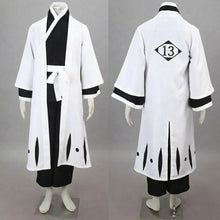 Load image into Gallery viewer, Men and Kids Anime Cosplay Kimono Uniform with White Cloak Samurai Warrior Costume Full Set