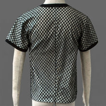 Load image into Gallery viewer, Black Unisex Fishnet Mesh Short Sleeve T-Shirt Inner Layering Top Ninja Cosplay Undershirt
