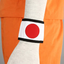 Load image into Gallery viewer, Anime Movie Inspired Orange Ninja Costume for Men and Boys - Red Crest Wristband Full Outfit