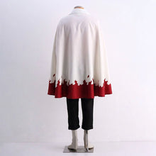 Load image into Gallery viewer, Anime Orange Zip-Up Jacket and White Flame Cloak Set Leader Cosplay Costume with Red Hat