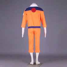 Load image into Gallery viewer, Classic Orange &amp; Navy Blue Ninja Costume Anime Style Set for Men and Kids