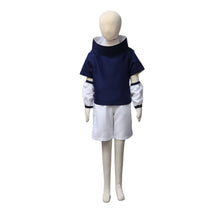 Load image into Gallery viewer, Two-Piece Navy and White  Fan Symbol Anime Ninja Cosplay Outfit