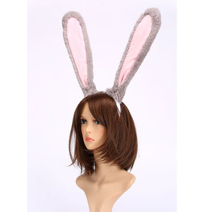 Zootopia Costume The Rabbit Police Judy Hopps Cosplay Ears Headband and Tail Accessories