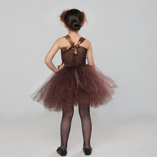 Load image into Gallery viewer, Kids Star Wars Costume Princess Chewbacca Dress Cosplay Brown Dress for Halloween