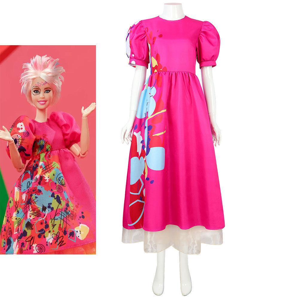Women and Kids Barbie Costumes Weird Barbie Halloween Cosplay Dress
