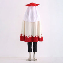 Load image into Gallery viewer, Anime Orange Zip-Up Jacket and White Flame Cloak Set Leader Cosplay Costume with Red Hat