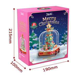 Christmas Train and Christmas Tree DIY Building Block Dest Decoration Christmas Gift