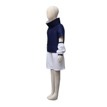 Load image into Gallery viewer, Two-Piece Navy and White  Fan Symbol Anime Ninja Cosplay Outfit