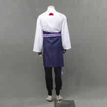 Load image into Gallery viewer, White Open-Front Kimono with Purple Rope Belt Set Anime Ninja Cosplay Costume