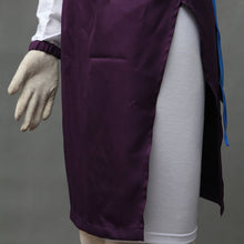 Load image into Gallery viewer, Purple Slim Dress with Cowl Neck and White Sleeves Set Anime Ninja Style