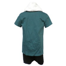 Load image into Gallery viewer, Men and Kids Anime Ninja T-Shirt and Long Cardigan Set with White Scarf Cosplay Costume