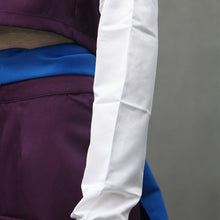 Load image into Gallery viewer, Purple Slim Dress with Cowl Neck and White Sleeves Set Anime Ninja Style