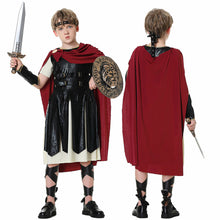 Load image into Gallery viewer, Spartan Warrior Costume Ancient Rome Gladiator Fighter Cosplay Full Suits for Men and Kids