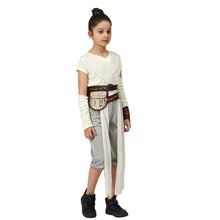 Load image into Gallery viewer, Star Wars The Rise of Skywalker Rey Full Set Cosplay Halloween Costume For Kids