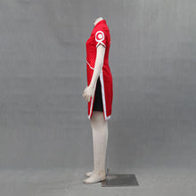 Load image into Gallery viewer, Women and Kids Red Qipao Cheongsam Dress with White Circle Pattern Anime Ninja Style
