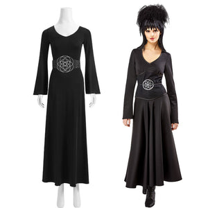 Women's Beetlejuice 2024 Movie Lydia Deetz Black Dress Jolly Costume Women's Beetlejuice 2024 Movie Lydia Deetz Black Dress Jolly Costume