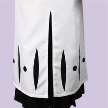 Load image into Gallery viewer, Anime Cosplay Costume White Captain Cloak with Large Purple Collar Black Samurai Robe Full Set