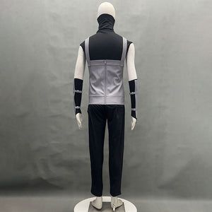 Naruto Costumes Hatake Kakashi Anbu Cosplay Mask Shirt Gray full Outfits for Men and Kids