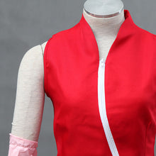 Load image into Gallery viewer, Women &amp; Girls Red Sleeveless Top and Pink Skirt Set Anime Ninja Cosplay Costume