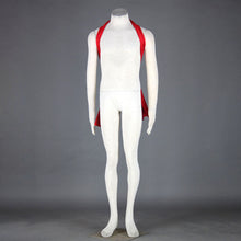 Load image into Gallery viewer, Anime Ninja Cosplay Bodysuit Navy Blue High Collar Jumpsuit with Red Waist Sash