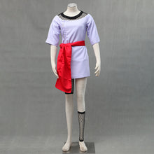 Load image into Gallery viewer, Anime Purple Crew Neck Dress with Red Sash Cosplay Costume