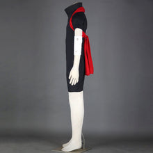 Load image into Gallery viewer, Anime Ninja Cosplay Bodysuit Navy Blue High Collar Jumpsuit with Red Waist Sash