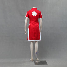 Load image into Gallery viewer, Women and Kids Red Qipao Cheongsam Dress with White Circle Pattern Anime Ninja Style