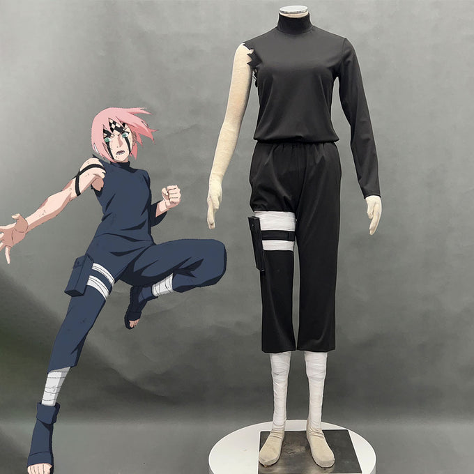 Mobile Game NARUTO X BORUTO Costume Haruno Sakura Cosplay full Outfits with Accessories