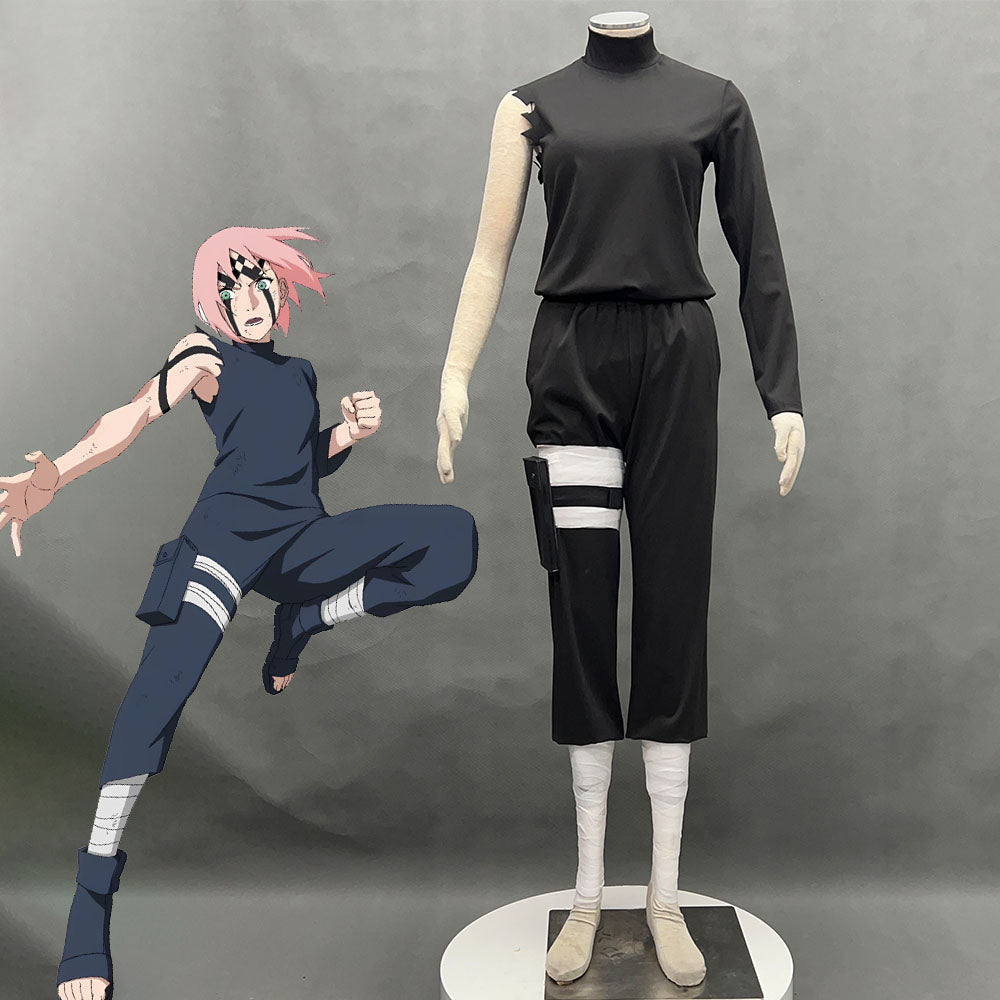 Mobile Game NARUTO X BORUTO Costume Haruno Sakura Cosplay full Outfits with Accessories