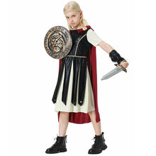 Load image into Gallery viewer, Spartan Warrior Costume Ancient Rome Gladiator Fighter Cosplay Full Suits for Men and Kids