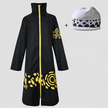 Load image into Gallery viewer, Anime Pirate Shadow Surgeon Cosplay Costume Black Cloak with Hat for Men Halloween