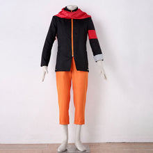Load image into Gallery viewer, Anime Movie Short-Haired Orange Shinobi Hero Cosplay Costume Uniform with Red  Scarf