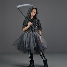 Load image into Gallery viewer, Kids Girl Bleach Costume Reaper of Death Girls Black Dress Halloween Cosplay Outfits