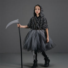 Load image into Gallery viewer, Kids Girl Bleach Costume Reaper of Death Girls Black Dress Halloween Cosplay Outfits