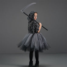 Load image into Gallery viewer, Kids Girl Bleach Costume Reaper of Death Girls Black Dress Halloween Cosplay Outfits