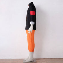 Load image into Gallery viewer, Anime Movie Short-Haired Orange Shinobi Hero Cosplay Costume Uniform with Red  Scarf