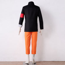 Load image into Gallery viewer, Anime Movie Short-Haired Orange Shinobi Hero Cosplay Costume Uniform with Red  Scarf